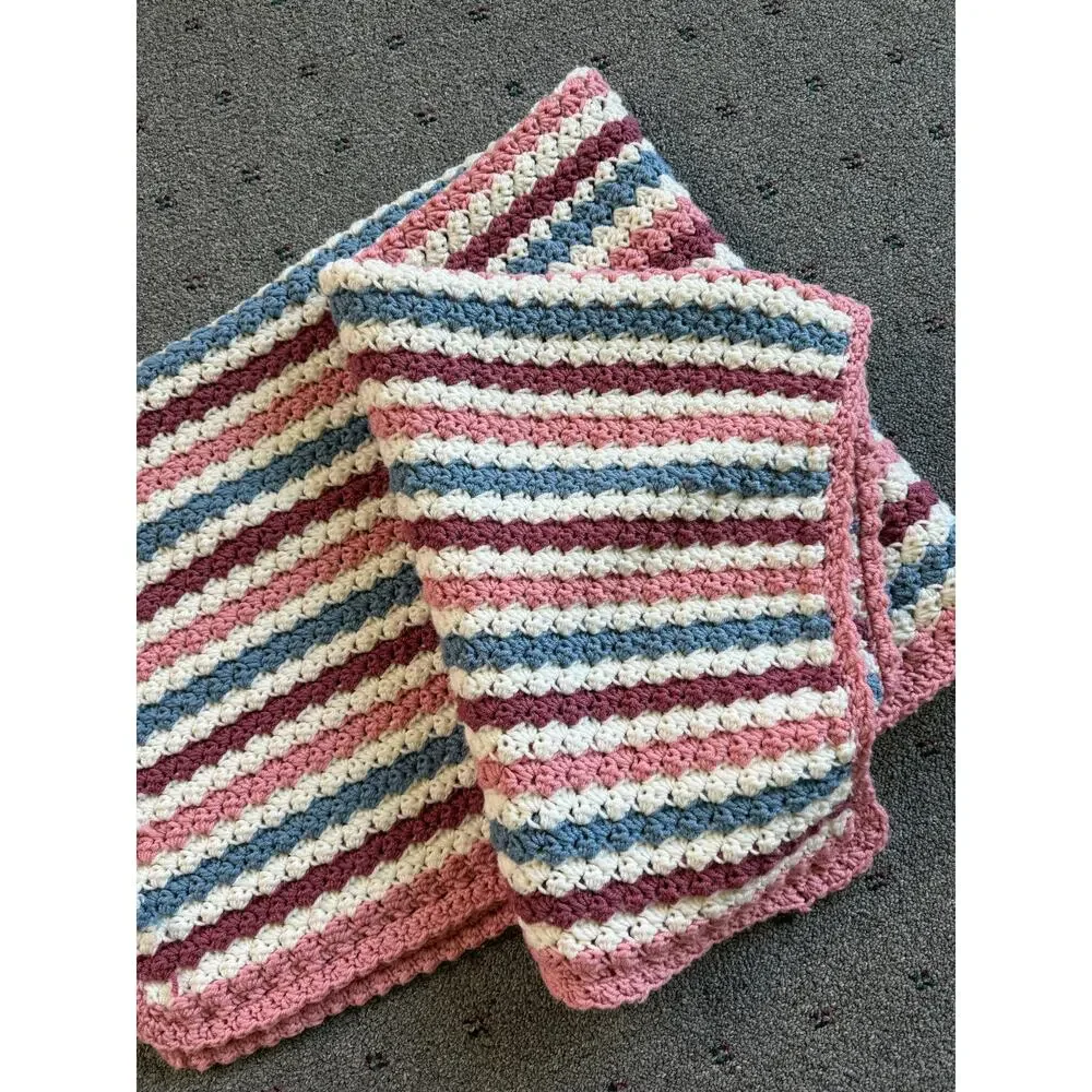 Homemade Crochet Blanket Throw 55